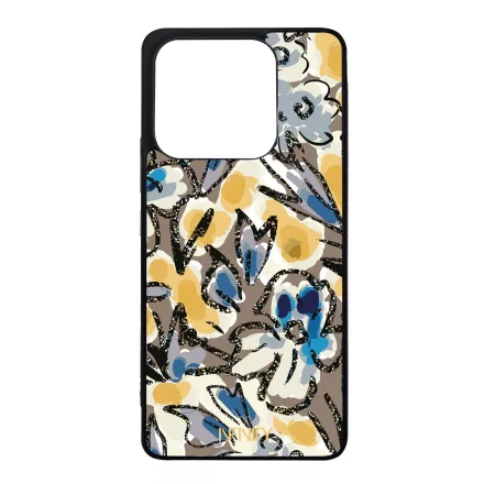 Művészi kék virágzás Xiaomi Redmi Note 14 4G tok