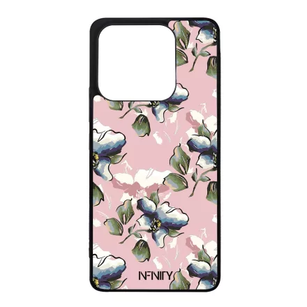 Rózsaszín tavaszi virágok Xiaomi Redmi Note 14 4G tok