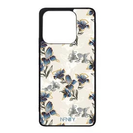 Kék és arany tavaszi virágzás Art Xiaomi Redmi Note 14 4G tok