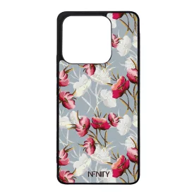 Szépséges piros tavaszi virágok Xiaomi Redmi Note 14 4G tok