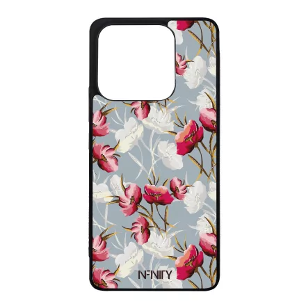 Szépséges piros tavaszi virágok Xiaomi Redmi Note 14 4G tok