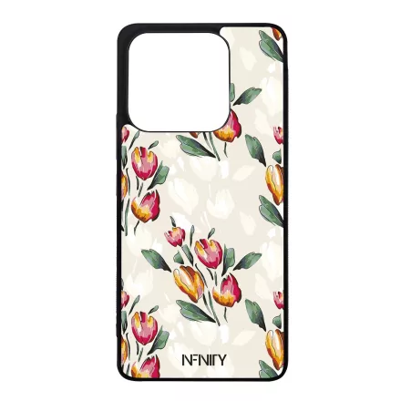 Gyönyörű tulipános Art Xiaomi Redmi Note 14 4G tok