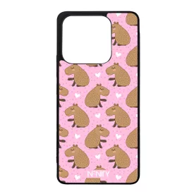 Rajzolt szívecskés capybara Xiaomi Redmi Note 14 4G tok