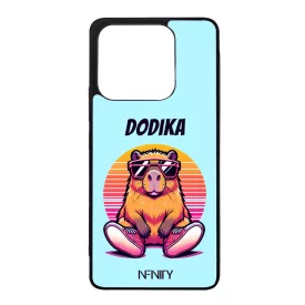 Névvel kérhető - Retro capybara Xiaomi Redmi Note 14 4G tok