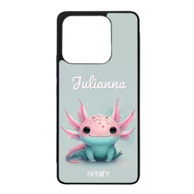 Névvel kérhető - Cuki pasztell Axolotl Xiaomi Redmi Note 14 4G tok