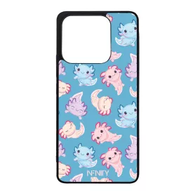 Tündéri kék Axolotl Xiaomi Redmi Note 14 4G tok