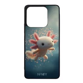 Tündéri plüss hatású Axolotl Xiaomi Redmi Note 14 4G tok
