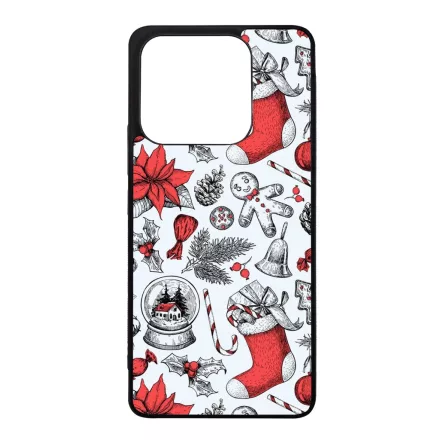 téli karácsonyi mintás textúra Xiaomi Redmi Note 14 5G tok