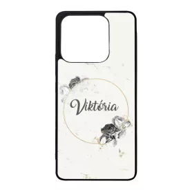 marble marvany mintas Rozsa viragos Xiaomi Redmi Note 14 5G tok