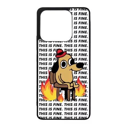 This is fine DOG kutyas meme Xiaomi Redmi Note 14 5G tok