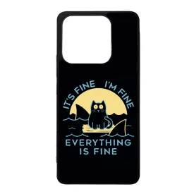 ezek csak cápák this is fine Xiaomi Redmi Note 14 5G tok