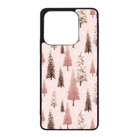 Rózsaszín karácsonyi fenyőfa mintás Xiaomi Redmi Note 14 5G tok