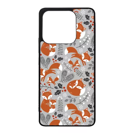 Szépséges téli róka mintás Xiaomi Redmi Note 14 5G tok