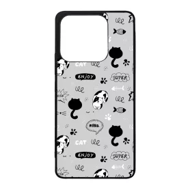 Mrrr Cuki Cica mintás Xiaomi Redmi Note 14 5G tok