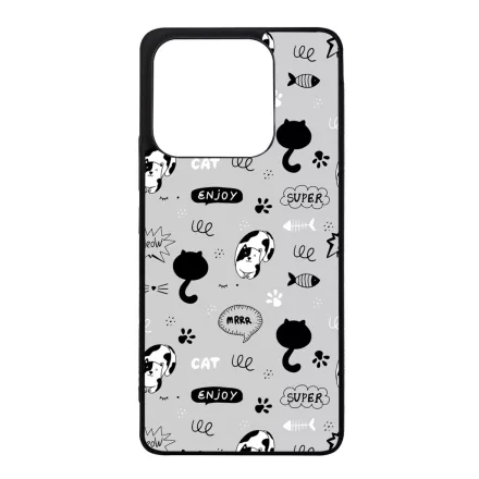 Mrrr Cuki Cica mintás Xiaomi Redmi Note 14 5G tok