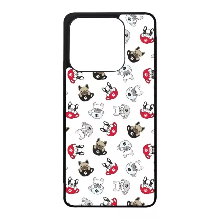 Cuki kávé és kutya mintás Xiaomi Redmi Note 14 5G tok