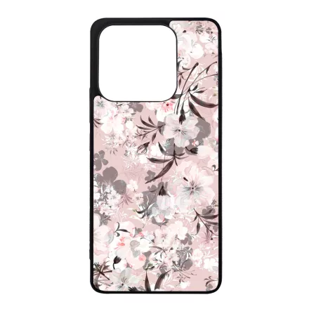 Puderpink tavaszi viragos Xiaomi Redmi Note 14 5G tok