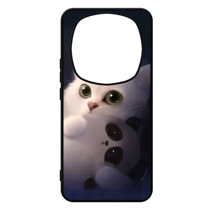 cica cicás macska macskás panda pandás Xiaomi Redmi Note Pro 14 5G / Redmi Note 14 Pro Plus 5G tok