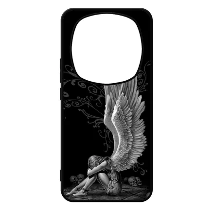 angyal angyalos fekete bukott Xiaomi Redmi Note Pro 14 5G / Redmi Note 14 Pro Plus 5G tok