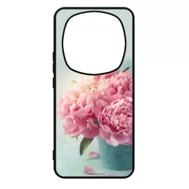 virágos tavaszi vintage rózsaszín rózsás Xiaomi Redmi Note Pro 14 5G / Redmi Note 14 Pro Plus 5G tok