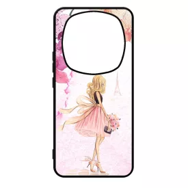 virágos fashion menyasszony párizs paris eiffel torony tavaszi Xiaomi Redmi Note Pro 14 5G / Redmi Note 14 Pro Plus 5G tok