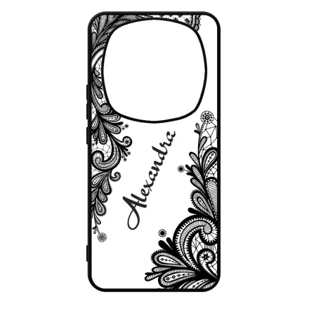 kérd a neveddel csipkés csajos Xiaomi Redmi Note Pro 14 5G / Redmi Note 14 Pro Plus 5G tok