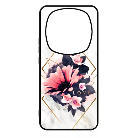Marble Love marvany mintas viragos Xiaomi Redmi Note Pro 14 5G / Redmi Note 14 Pro Plus 5G tok