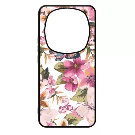 pillangós lepkés virág mintás Xiaomi Redmi Note Pro 14 5G / Redmi Note 14 Pro Plus 5G tok