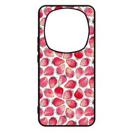 Strawberry BOOM - Eper mintás Xiaomi Redmi Note Pro 14 5G / Redmi Note 14 Pro Plus 5G tok