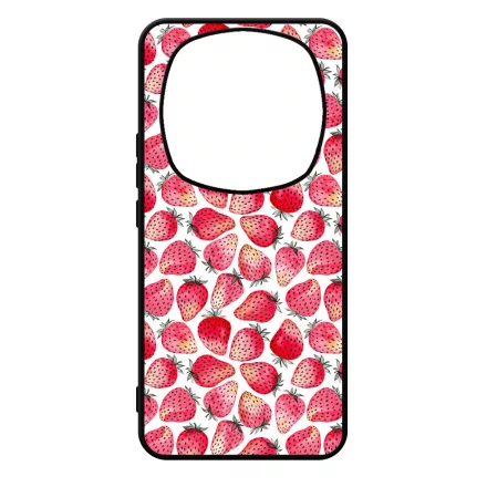 Strawberry BOOM - Eper mintás Xiaomi Redmi Note Pro 14 5G / Redmi Note 14 Pro Plus 5G tok