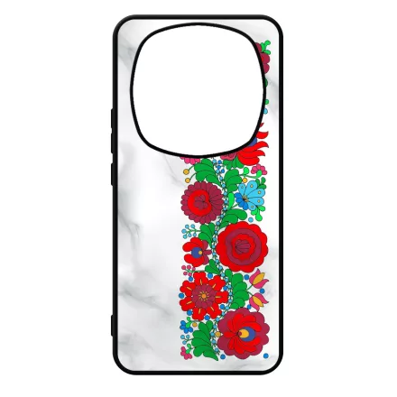 Márványos Matyó magyar mintás hungarian folk Xiaomi Redmi Note Pro 14 5G / Redmi Note 14 Pro Plus 5G tok