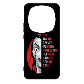 Mask - the Names - A Nagy Pénzrablás - la casa de papel Xiaomi Redmi Note Pro 14 5G / Redmi Note 14 Pro Plus 5G tok