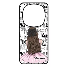 Kérd a Neveddel - LOVE Girl szerelem valentin napi Xiaomi Redmi Note Pro 14 5G / Redmi Note 14 Pro Plus 5G tok