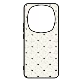 Elegáns szívecskés - CREAM - szives csajos Xiaomi Redmi Note Pro 14 5G / Redmi Note 14 Pro Plus 5G tok
