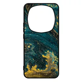 Luxury Blue Aranylo marvany Xiaomi Redmi Note Pro 14 5G / Redmi Note 14 Pro Plus 5G tok