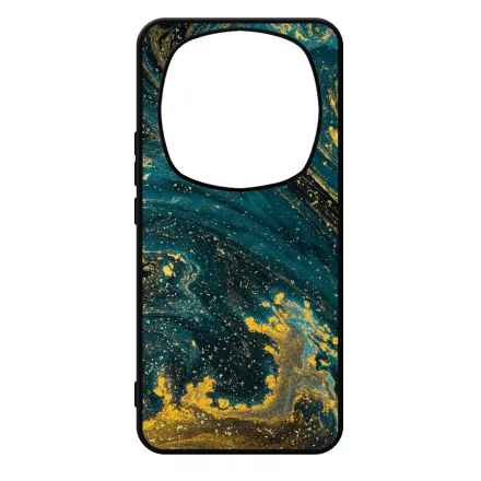 Luxury Blue Aranylo marvany Xiaomi Redmi Note Pro 14 5G / Redmi Note 14 Pro Plus 5G tok