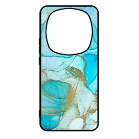 Ocean Blue Gold marvanyos marvany mintas Xiaomi Redmi Note Pro 14 5G / Redmi Note 14 Pro Plus 5G tok