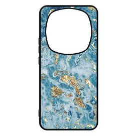 Blue Gold marvanyos marvany mintas Xiaomi Redmi Note Pro 14 5G / Redmi Note 14 Pro Plus 5G tok