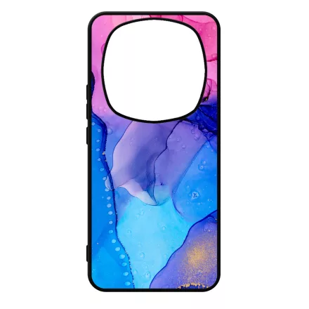 Blue Pink Gradient Ink kek rozsaszin marvanyos Xiaomi Redmi Note Pro 14 5G / Redmi Note 14 Pro Plus 5G tok