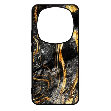 Luxury Golden Black marvanyos marvany mintas Xiaomi Redmi Note Pro 14 5G / Redmi Note 14 Pro Plus 5G tok