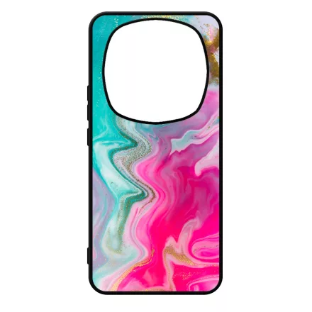 Pink gold Mixed Inks arany mintas marvanyos Xiaomi Redmi Note Pro 14 5G / Redmi Note 14 Pro Plus 5G tok