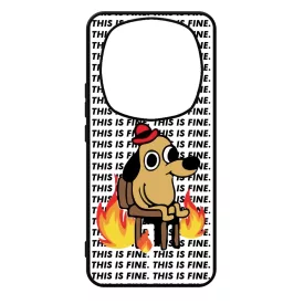 This is fine DOG kutyas meme Xiaomi Redmi Note Pro 14 5G / Redmi Note 14 Pro Plus 5G tok