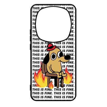 This is fine DOG kutyas meme Xiaomi Redmi Note Pro 14 5G / Redmi Note 14 Pro Plus 5G tok