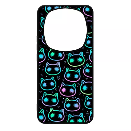 Halloween Macskak - Blue Xiaomi Redmi Note Pro 14 5G / Redmi Note 14 Pro Plus 5G tok