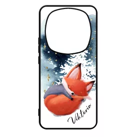 Tündéri róka - Téli mintás Xiaomi Redmi Note Pro 14 5G / Redmi Note 14 Pro Plus 5G tok