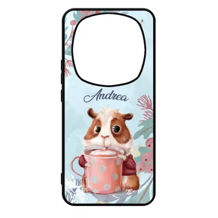 Kakaós hörcsög - Téli mintás Xiaomi Redmi Note Pro 14 5G / Redmi Note 14 Pro Plus 5G tok