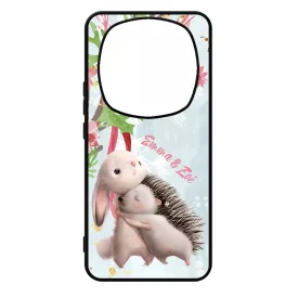 Nyuszi és Süni - Téli mintás Xiaomi Redmi Note Pro 14 5G / Redmi Note 14 Pro Plus 5G tok