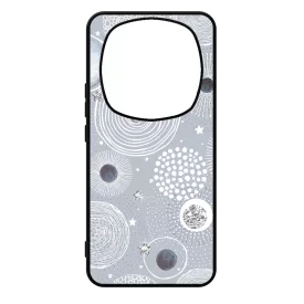 Gyönyörűséges Ezüstös téli mintás Xiaomi Redmi Note Pro 14 5G / Redmi Note 14 Pro Plus 5G tok