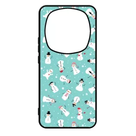 Cuki hóember mintás - Téli mintás Xiaomi Redmi Note Pro 14 5G / Redmi Note 14 Pro Plus 5G tok