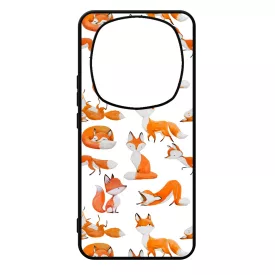 Rajzolt Róka mintás Xiaomi Redmi Note Pro 14 5G / Redmi Note 14 Pro Plus 5G tok